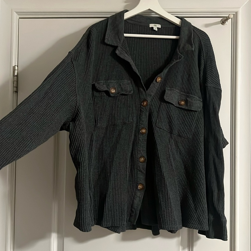 DIP waffled cardigan/sweater